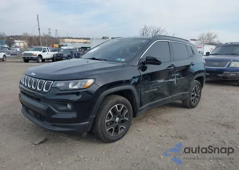 2022 Jeep Compass Latitude 4X4 из США, поврежденный, VIN 3C4NJDBB2NT135824